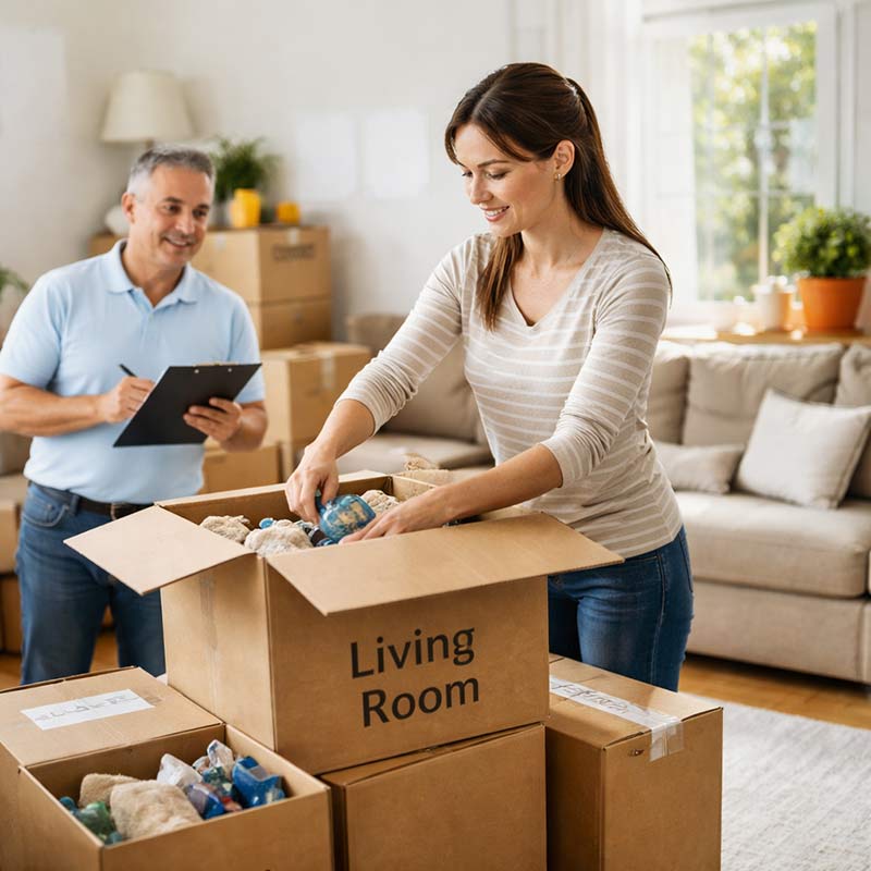 Family packing boxes